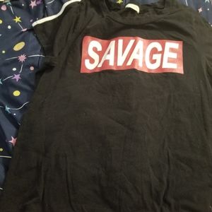 3/$20 euc short sleeved savage t- shirt